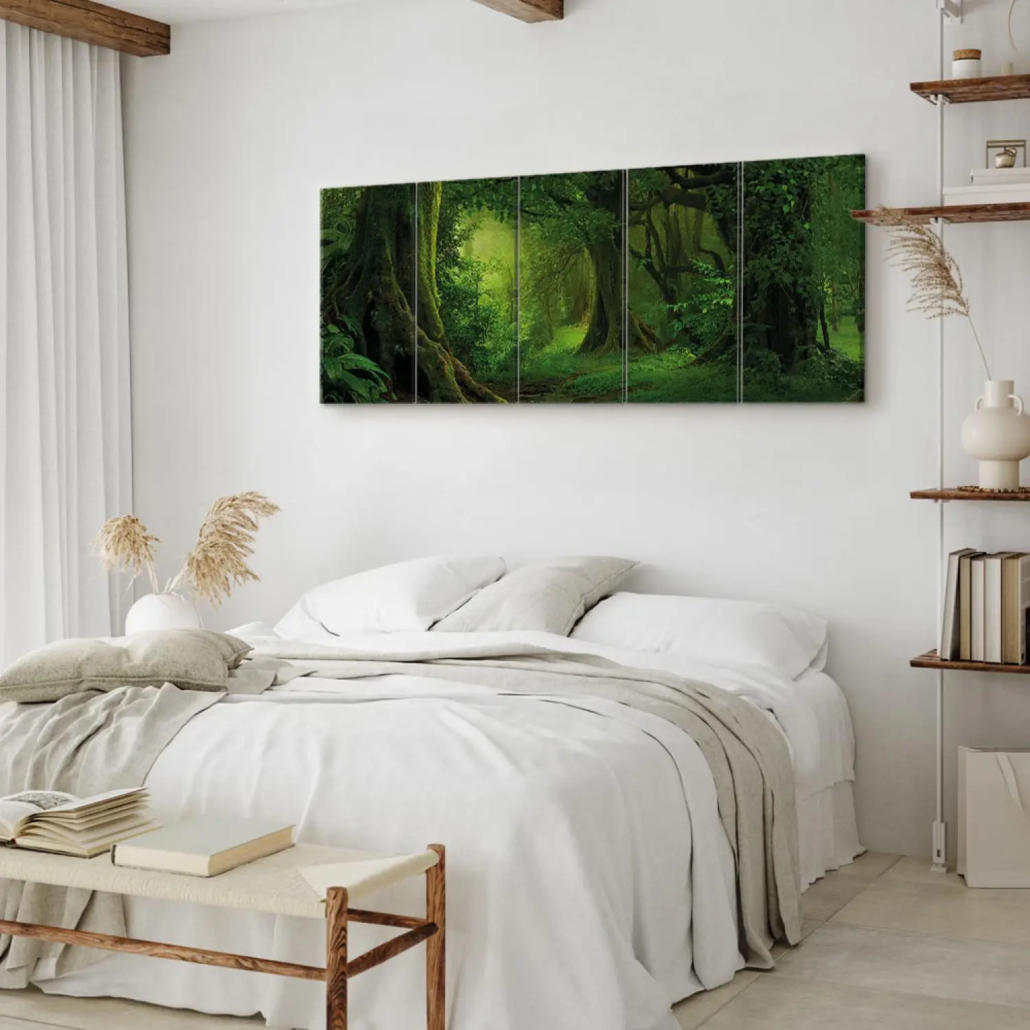 Lot De 4 Tableaux Modernes – Paysage Tropical Sur Toile – Déco Intérieure Pour Salon, Chambre, Bureau – Quadri L&C ITALIA