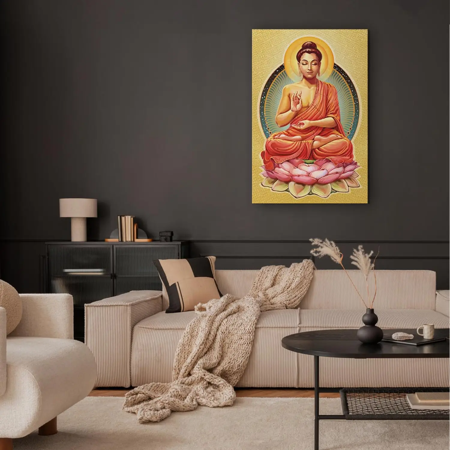 Quadro La pace di Buddha verticale - Zen - bimago