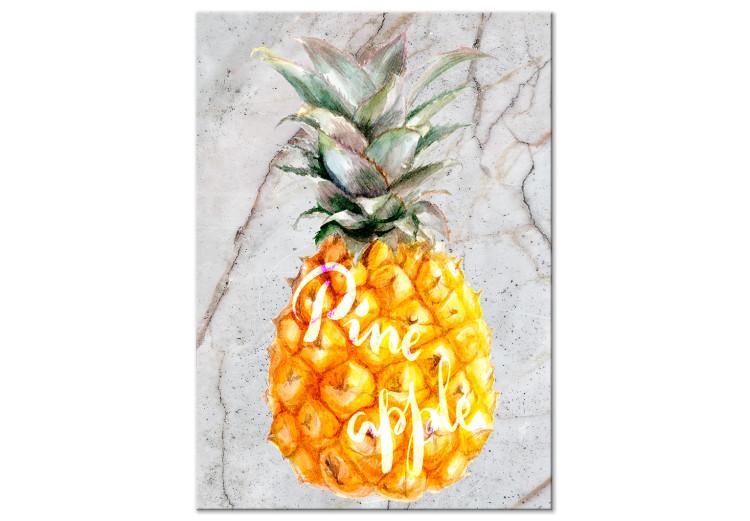 Quadro su tela Pineapple and Marble (1 Part) Vertical