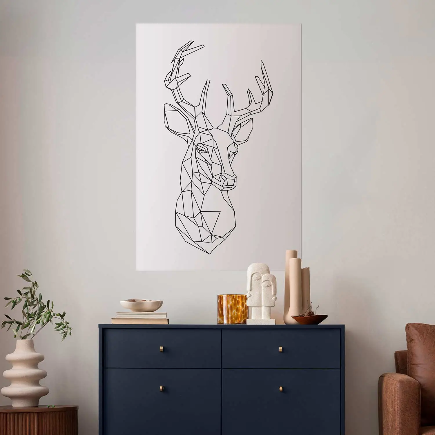 Ornamento Parete Moderno Creatcabin Lupo Arte Da Parete In Legno Decorazione Da Parete Con, Decorazioni D Cervo Decorazione Minimalista