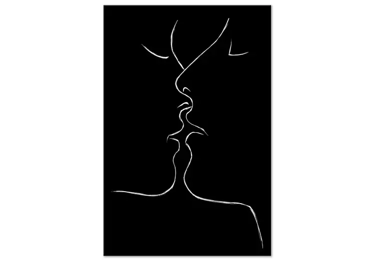 Linea amore (1 pezzo) - bacio coppia B/N