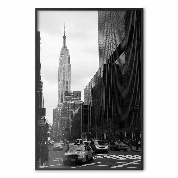 Strada a New York - architettura in bianco e nero