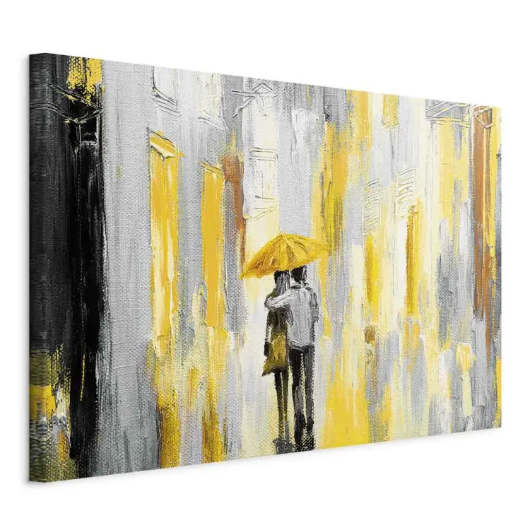 Ombrello innamorato giallo largo