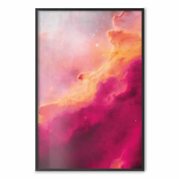 Nebulosa rosa - cielo astratto con nuvole colorate