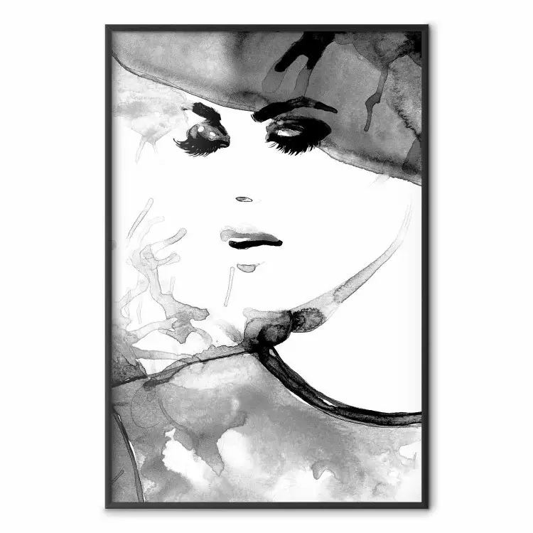 Eleganza innamorata - ritratto donna acquerello