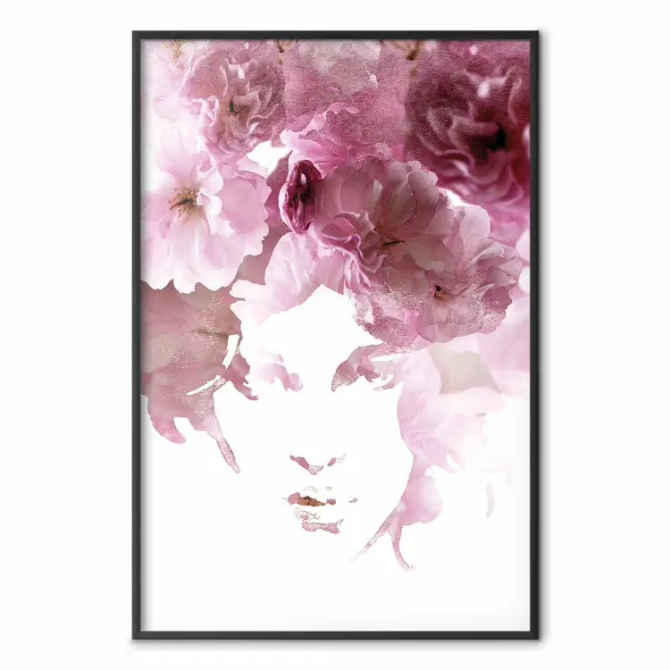 Sguardo fiorito - ritratto fantasioso del viso composto da fiori