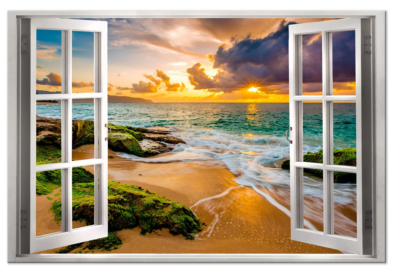 Quadro in vetro soggetto barche boats 20 x 20 cm acquista da OBI