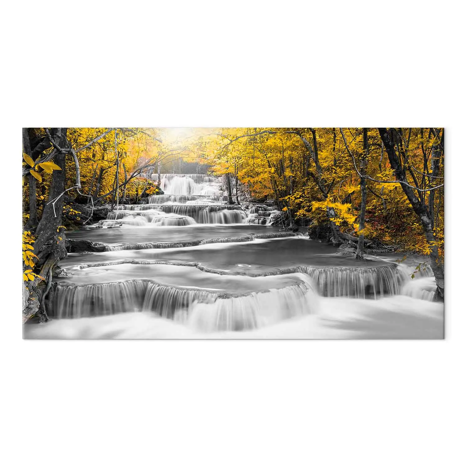 Quadro Su Tela 100x70cm Stampe Da Parete Tramonto Cascata Islanda Vulcano Grandi Decorazione Murale Camera Da Letto 1 Pezzo Quadri Moderni Soggiorno Grafica Immagini Wall Art Canvas AA100x70-2963