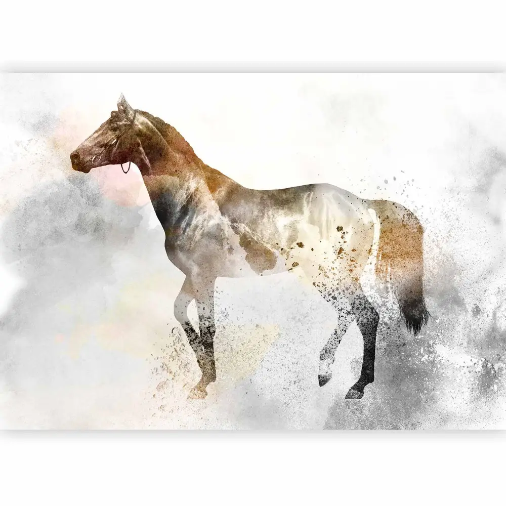 Pigiama Bambina In Spugna Normann – Maniche Lunghe Con Polsini – Motivo Cavallo, Taglia 122-128 Cm