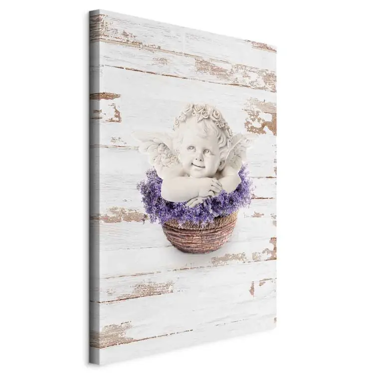 Sogno di lavanda verticale - angelo in stile vintage