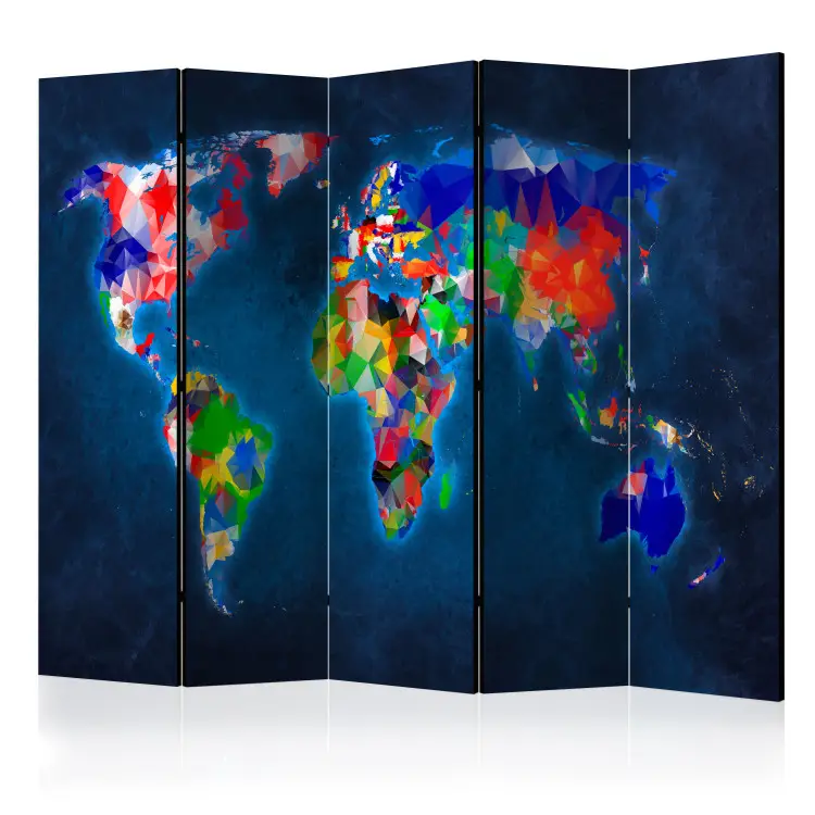 vidaXL Paravento Pieghevole 160x170 cm Stampa Lago