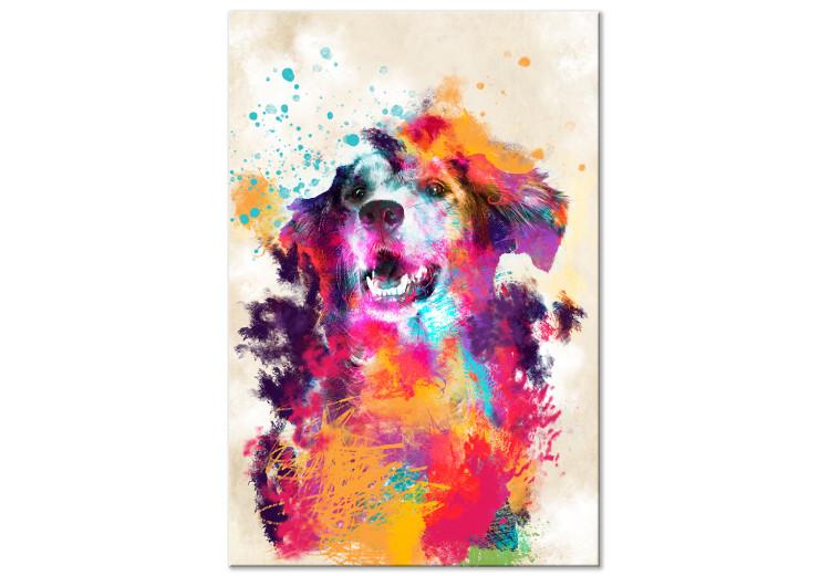 Quadro su tela Watercolor Dog (1 Part) Vertical