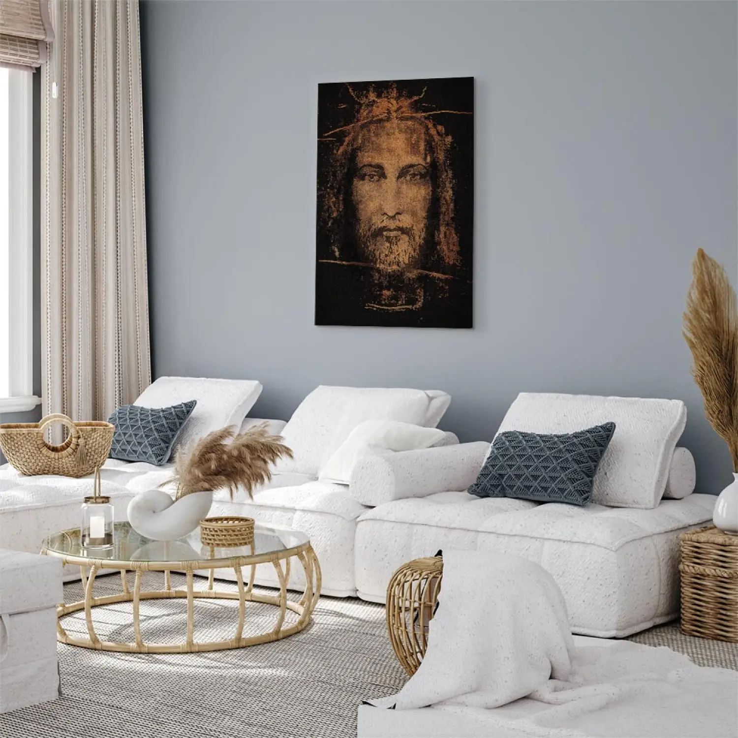 Quadro Su Tela San Charbel – Immagine Religiosa Cristiana, Stampa Artistica Moderna Per Parete – Decorazione Da 20x30 Cm Per Camera O Soggiorno