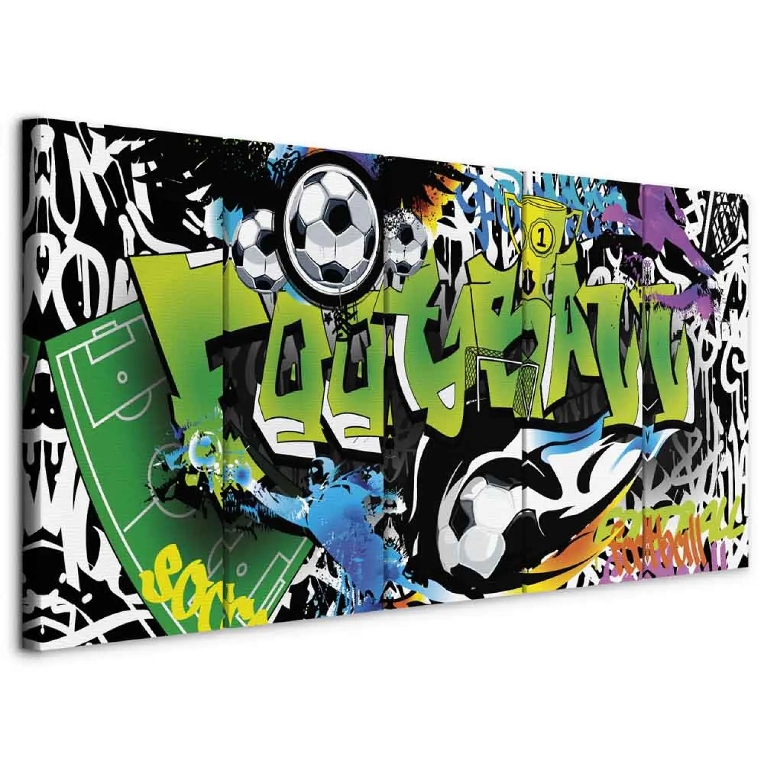 Stampa Su Tela Graffiti Einstein 100x70 Cm Con Cornice - Decorazione Murale Moderna, Alta Definizione, Pronto Da Appendere