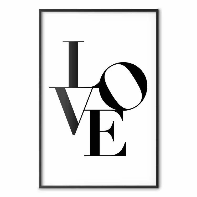 Twisted love - scritta nera in inglese su sfondo bianco pieno