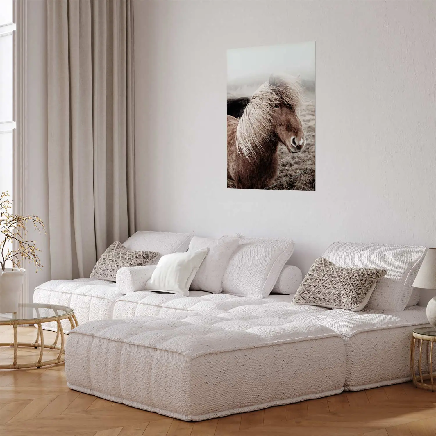 LOARTVE Set 9 Poster Arte Da Parete Con Cavalli – Stampe Vintage Su Tela – Dimensioni 20x25 Cm – Senza Cornice