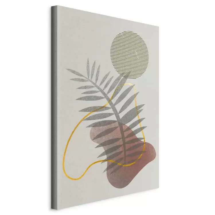 Ombra della foglia di palma - Astrazione con forme geometriche