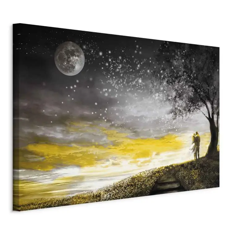 Amore infinito largo - paesaggio romantico di una coppia