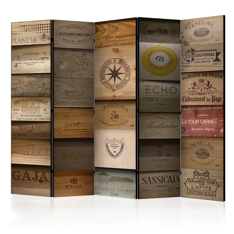 Vecchia vigna II - scritte su texture di legno marrone