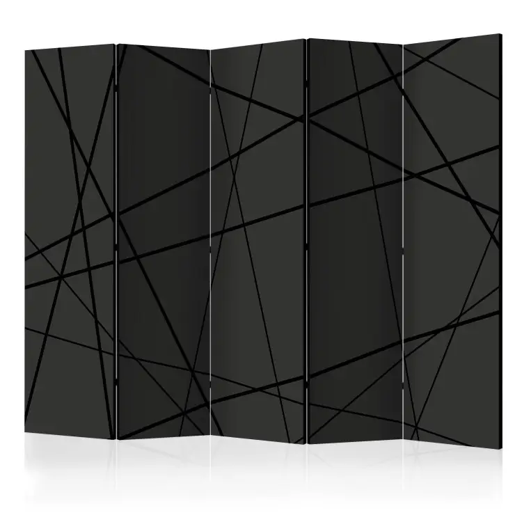 Incrocio scuro II - astrazione geometrica nera
