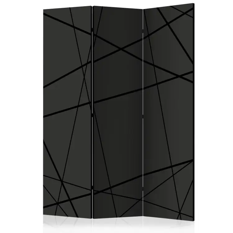 Incrocio oscuro - astratto geometrico in nero