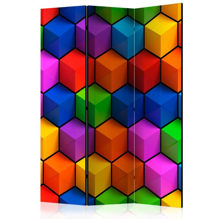 Paravento Colorful Geometric Boxes [Room Dividers]