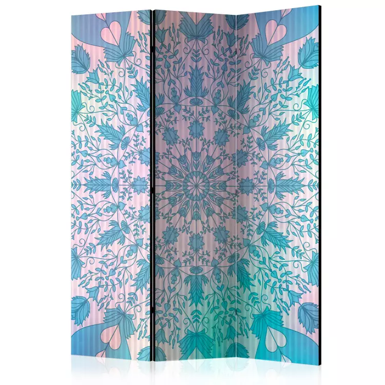 Mandala Femminile (blu) - mandala orientale su sfondo blu