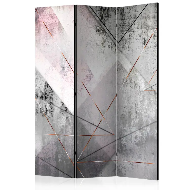 Prospettiva Triangolare - texture astratta di cemento con figure
