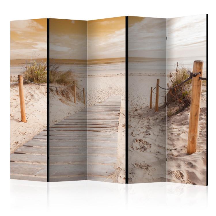 Paravento On the beach - sepia II [Room Dividers]