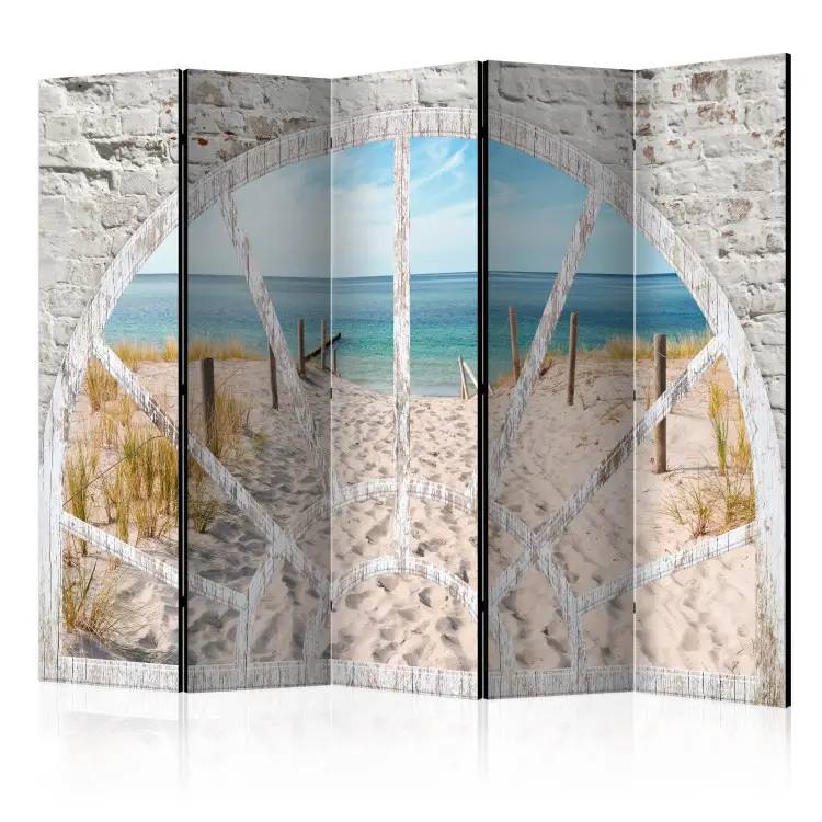 Spiaggia II - Vista di una spiaggia sabbiosa e un oceano blu