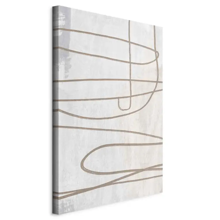 Pennellata verticale - astrazione in stile scandi boho