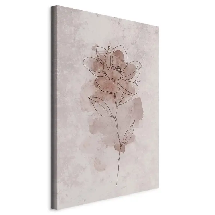 Fiore gioia - disegno lineare fiore astratto