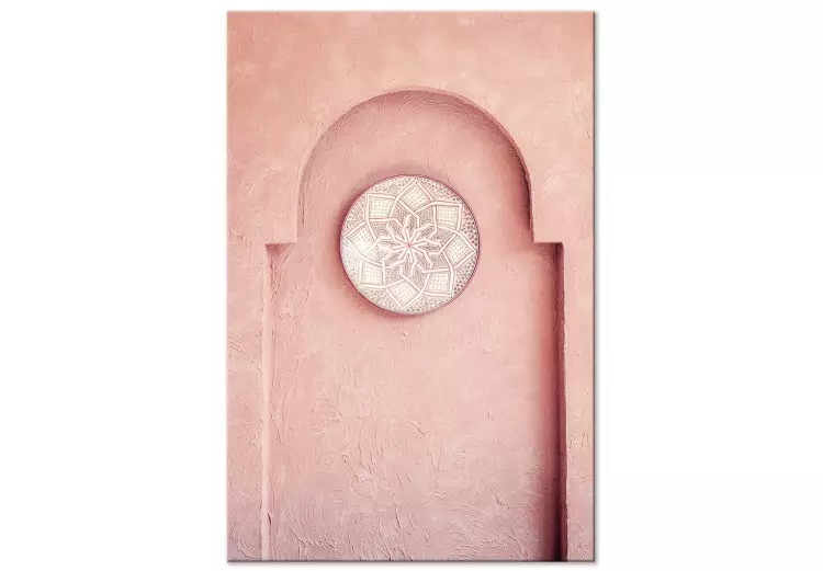 Nicchia rosa (1-pezzo) verticale - architettura araba in Marocco