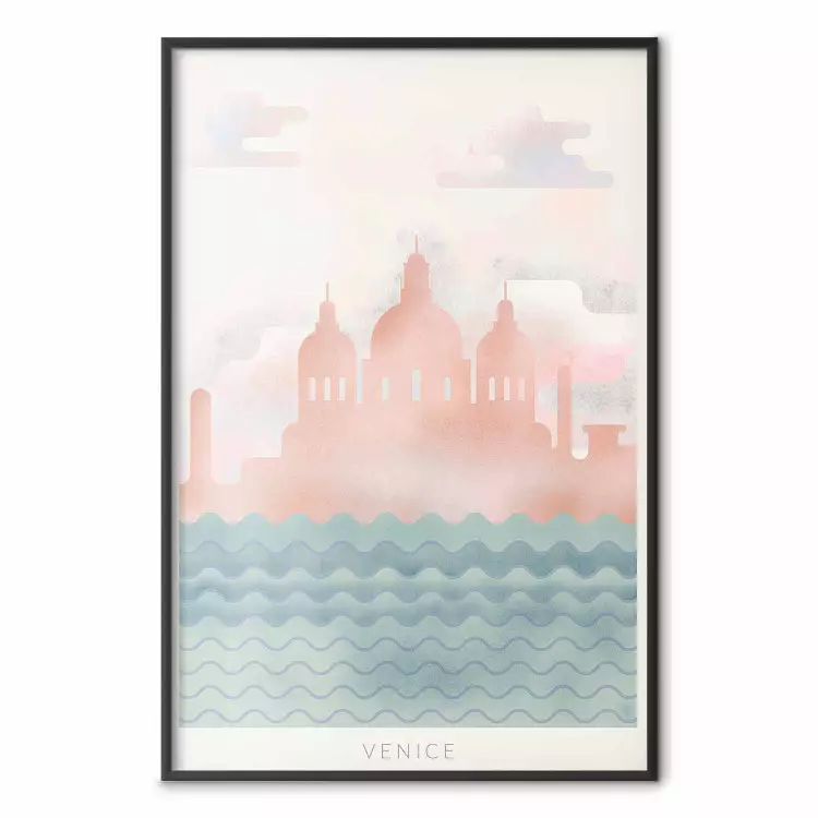 Primavera a Venezia - composizione pastello del mare e architettura