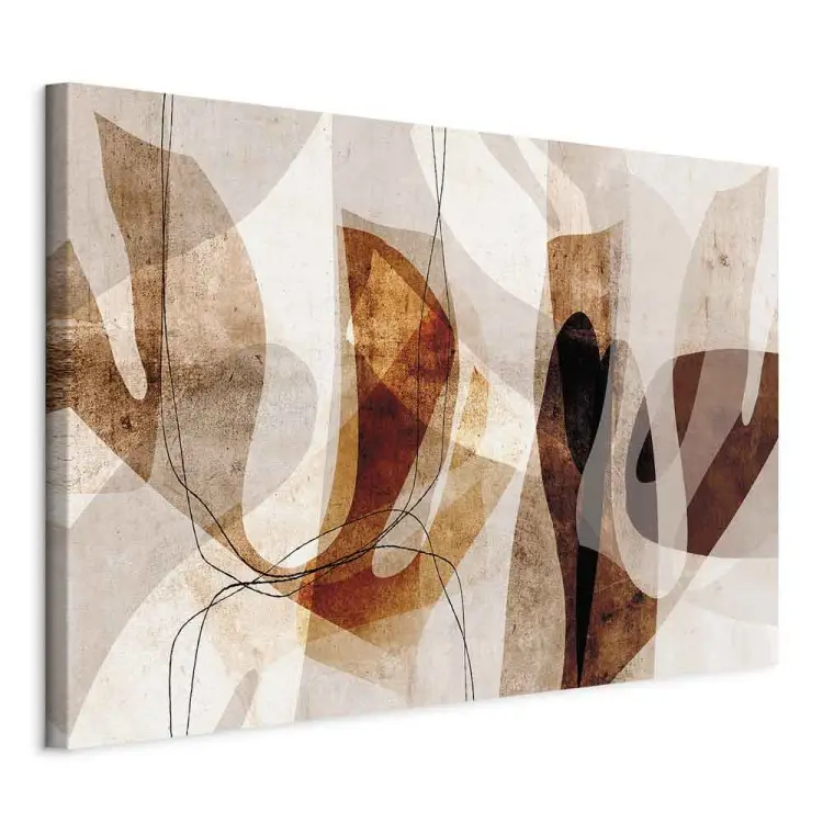 Intreccio astratto largo - motivi astratti in beige