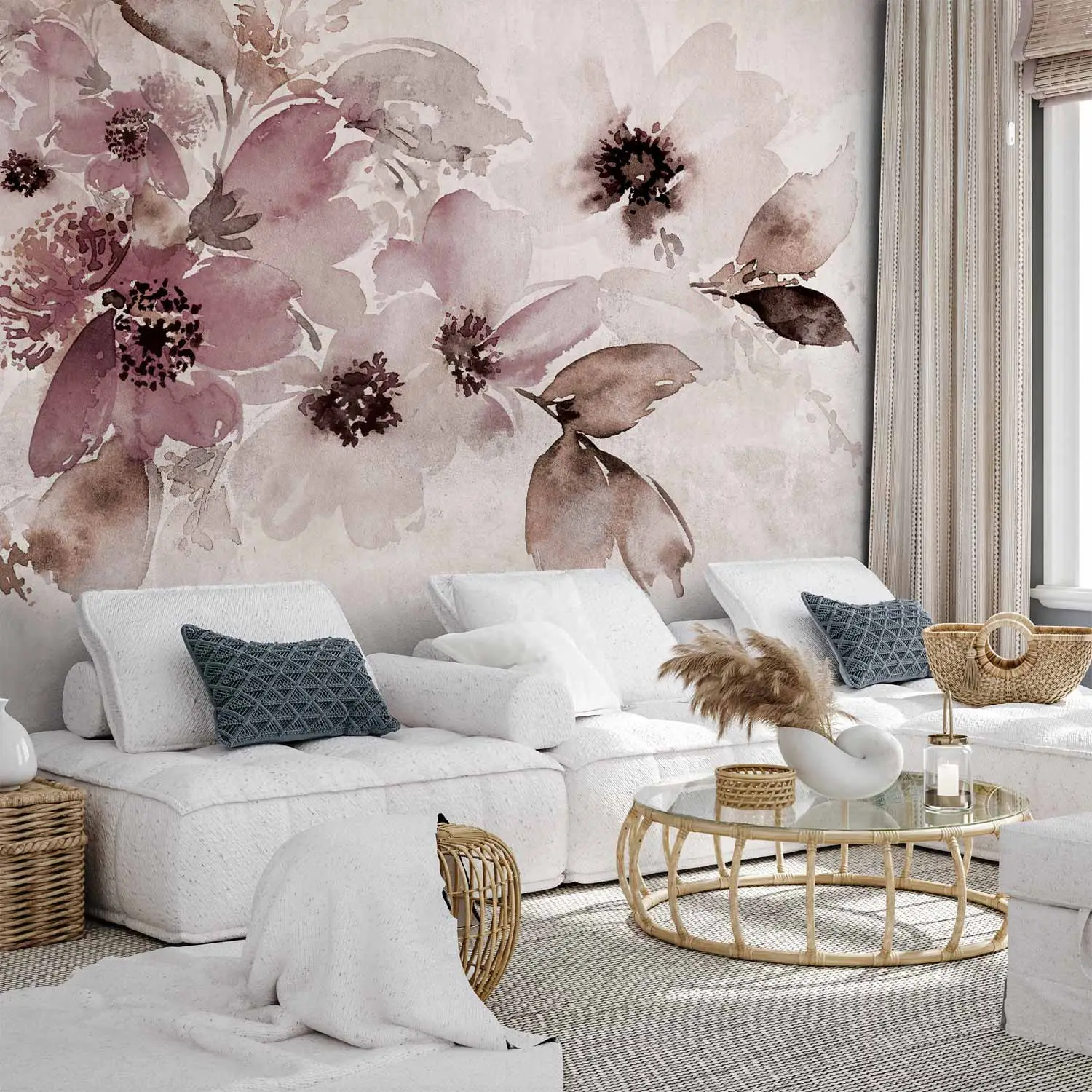 Tappezzerie Tappezzeria Decorativa Carta Da Parati Floreale Motivi