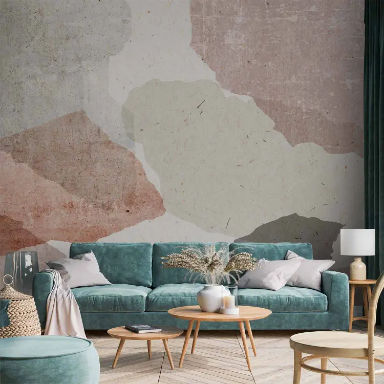 Terrazzo colorato - macchie sovrapposte su sfondo chiaro