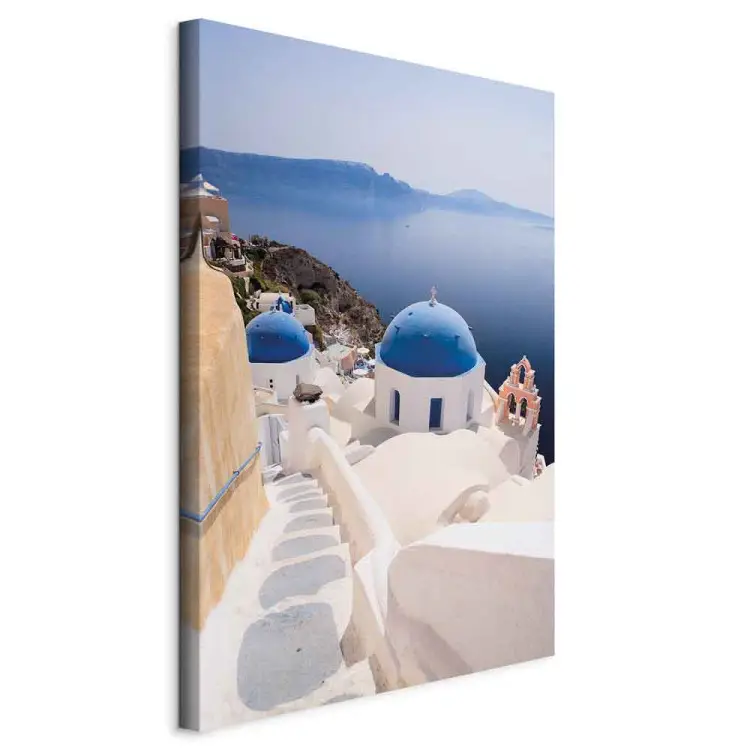 Paesaggio Santorini- Paesaggio con mare e architettura greca