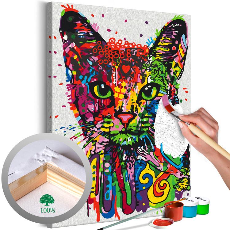 Dipingere con i numeri – Gatto colorato DCIN21316