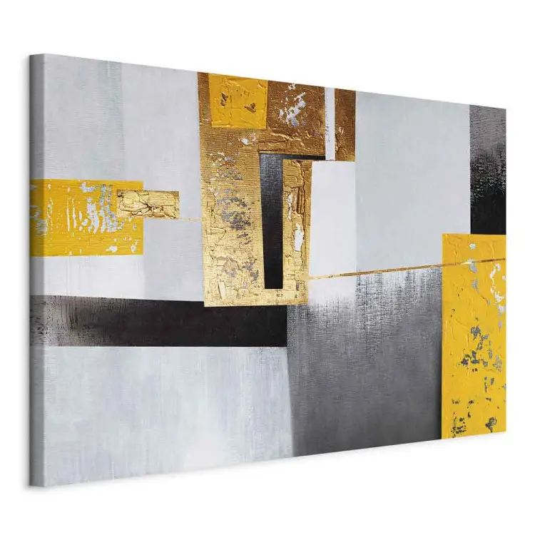 Posizione d'oro - moderna astrazione con figure