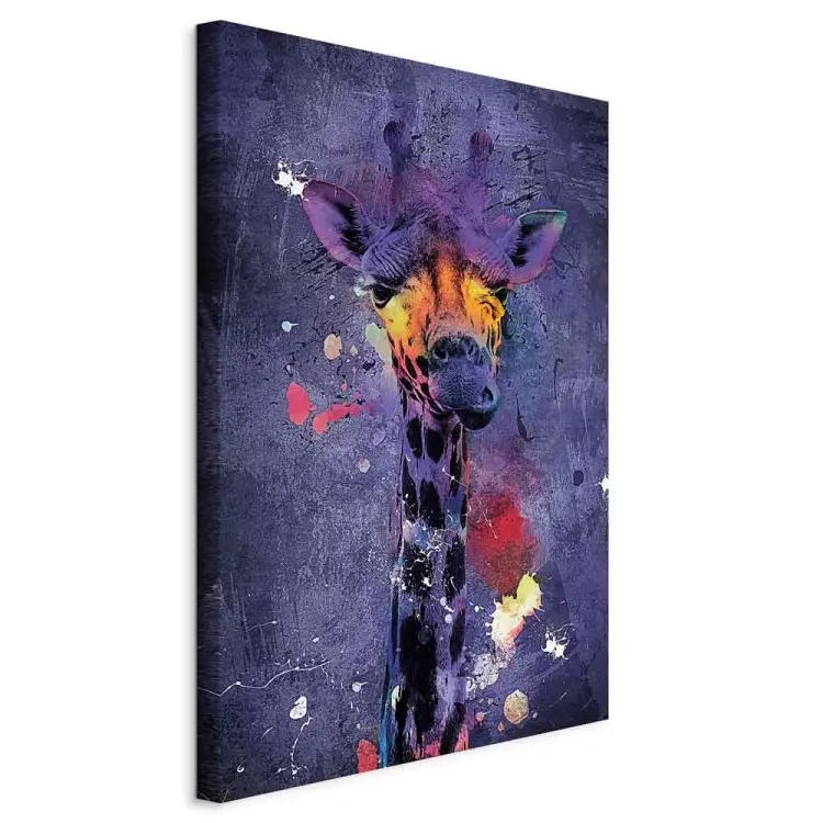 Giraffa Hania - ritratto colorato di animale africano