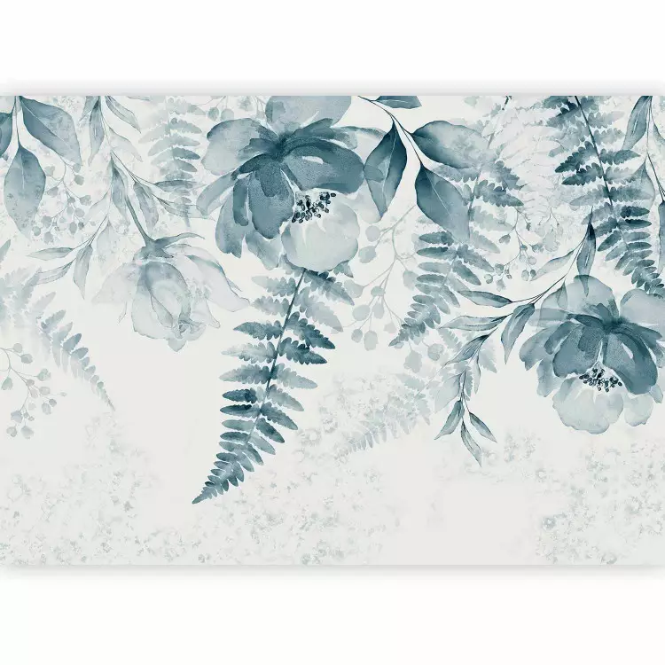 Rose malinconiche - una composizione blu floreale