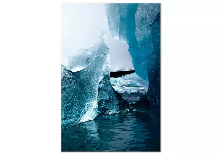 Astrazione glaciale (1 pezzo) - paesaggio invernale acqua