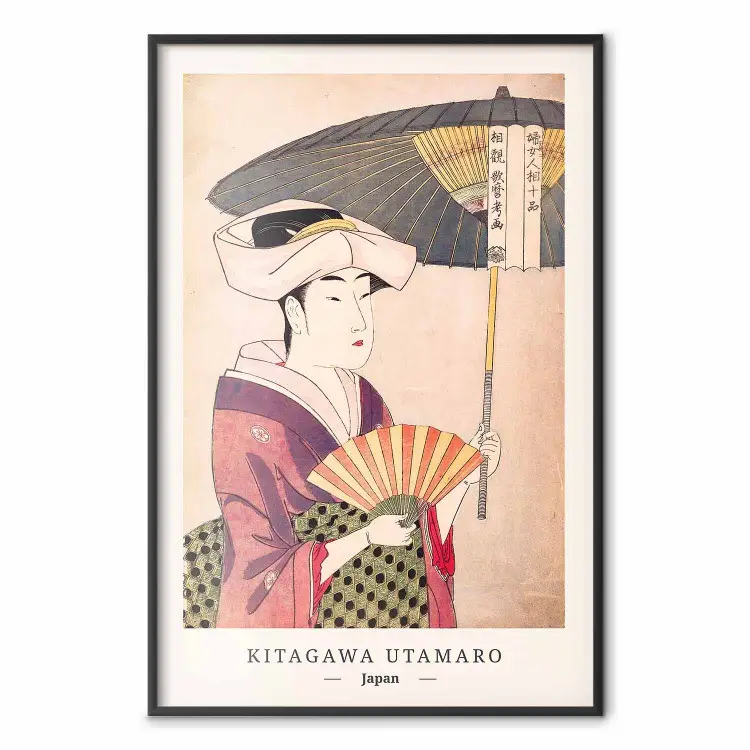 Utamaro Kitagawa - Donna con ombrello