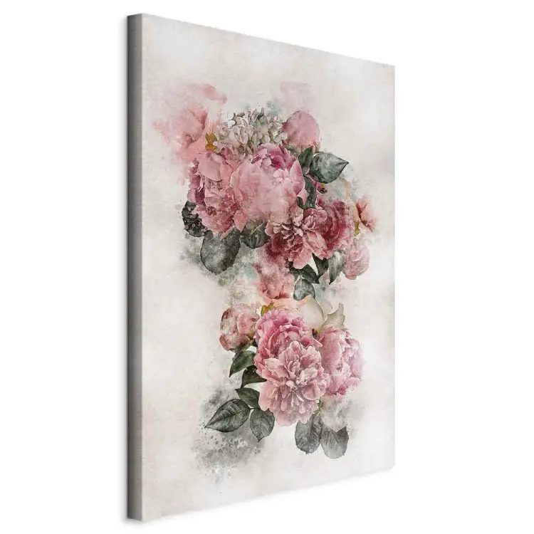 Peonie in fiore - Fiori rosa e sfondo chiaro