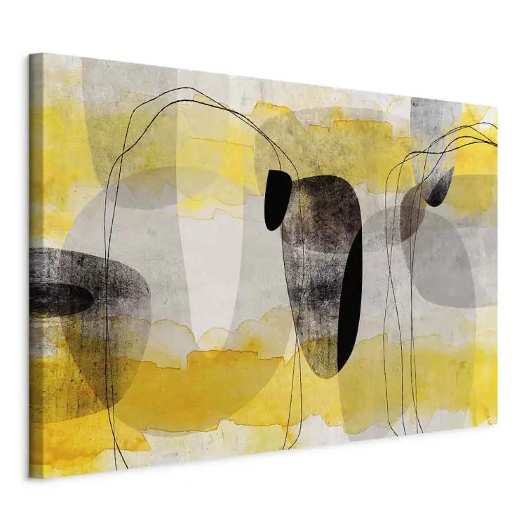Astrazione - Composizione geometrica in giallo e nero