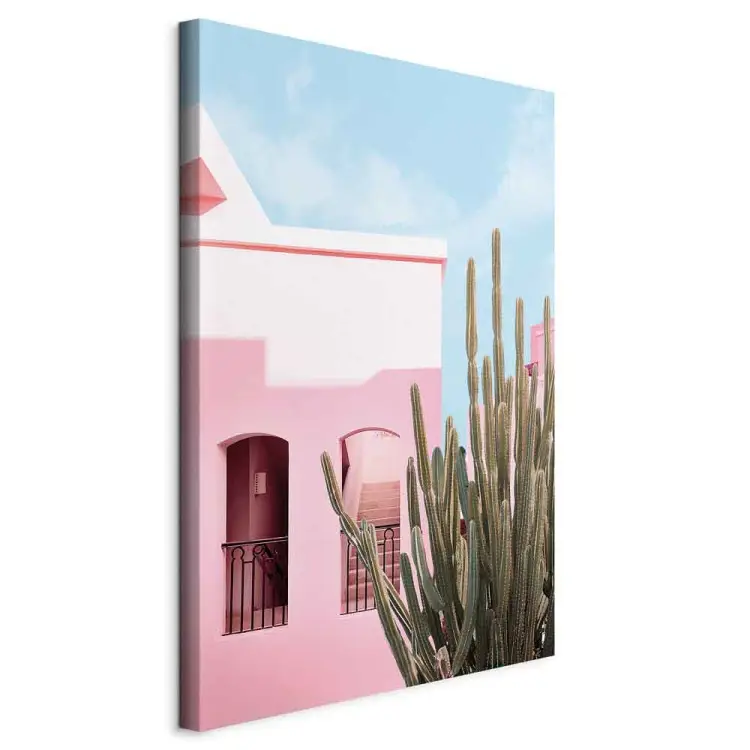 Cactus di Miami - architettura rosa in paesaggio vacanziero