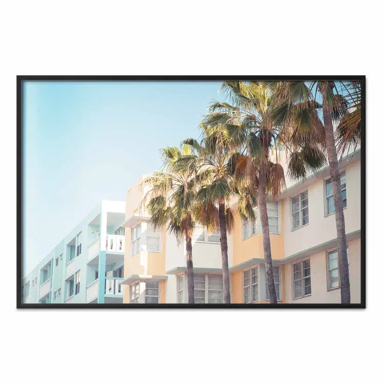 Città di Miami - palme e architettura della costa della Florida