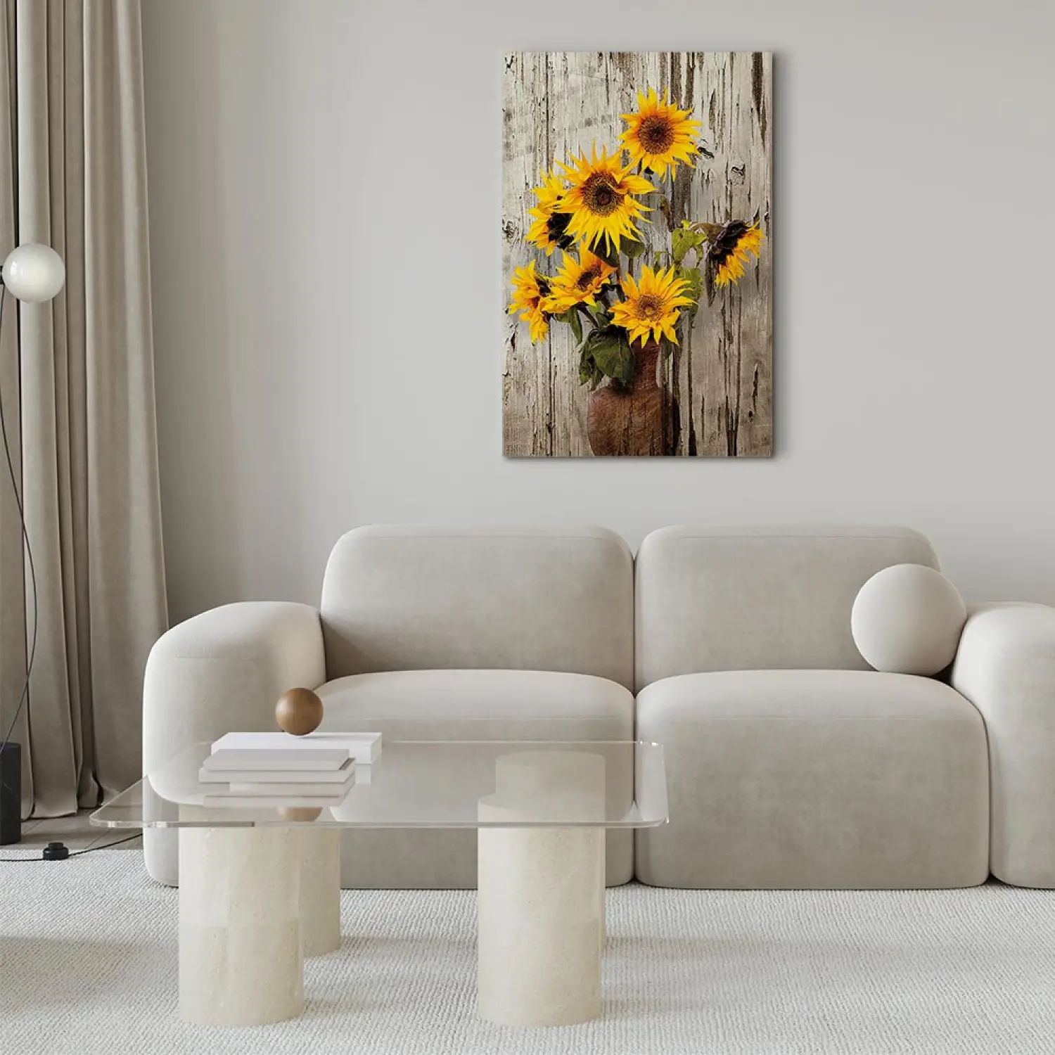 Stampa su tela con fiori di magnolia astratta, dipinto di magnolia rosa tenue, grande arte floreale da parete, incorniciata e pronta da appendere