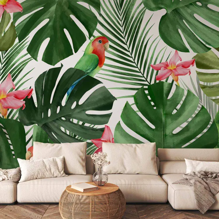 Grande formato digitale stampato su tela pittura pappagalli colorati stampa poster per soggiorno wall art picture hd home decor 60x120 cm (24x47in